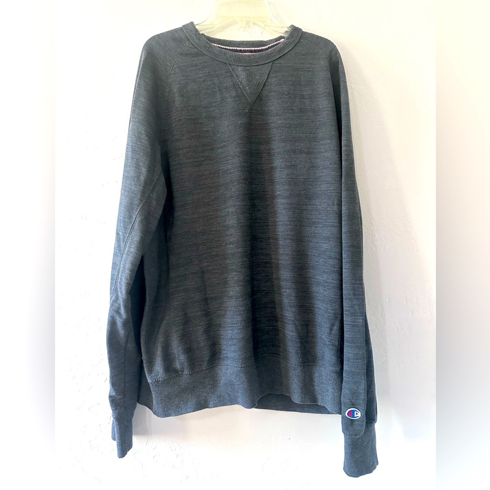 Champion-Mens Classic Crew Neck Casual Pullover Sweatshirt-Large